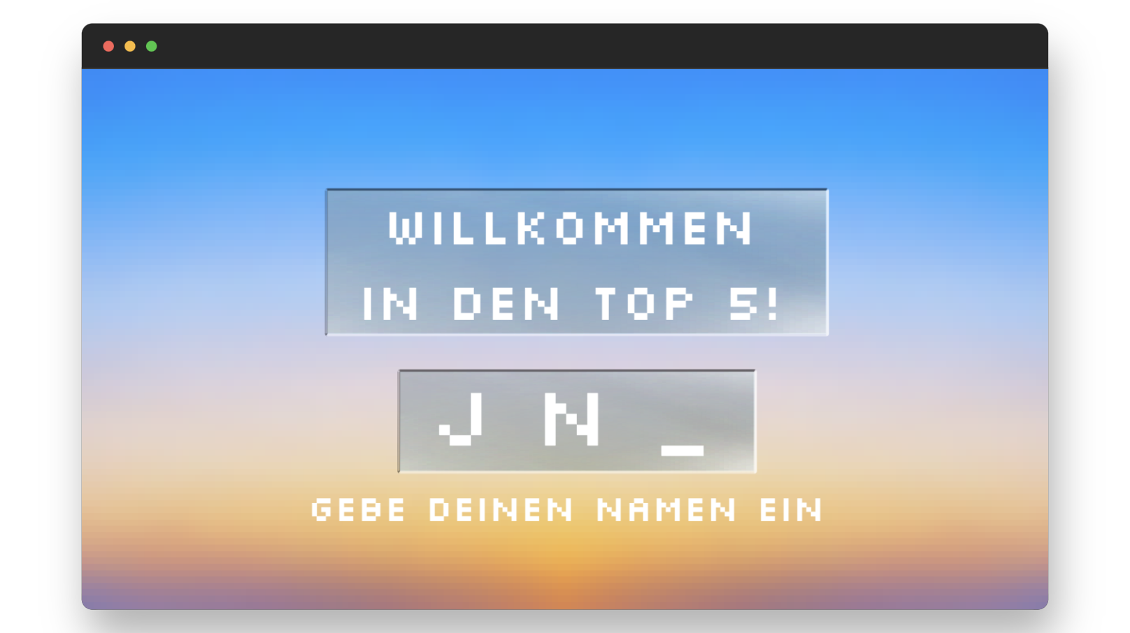 Enter name